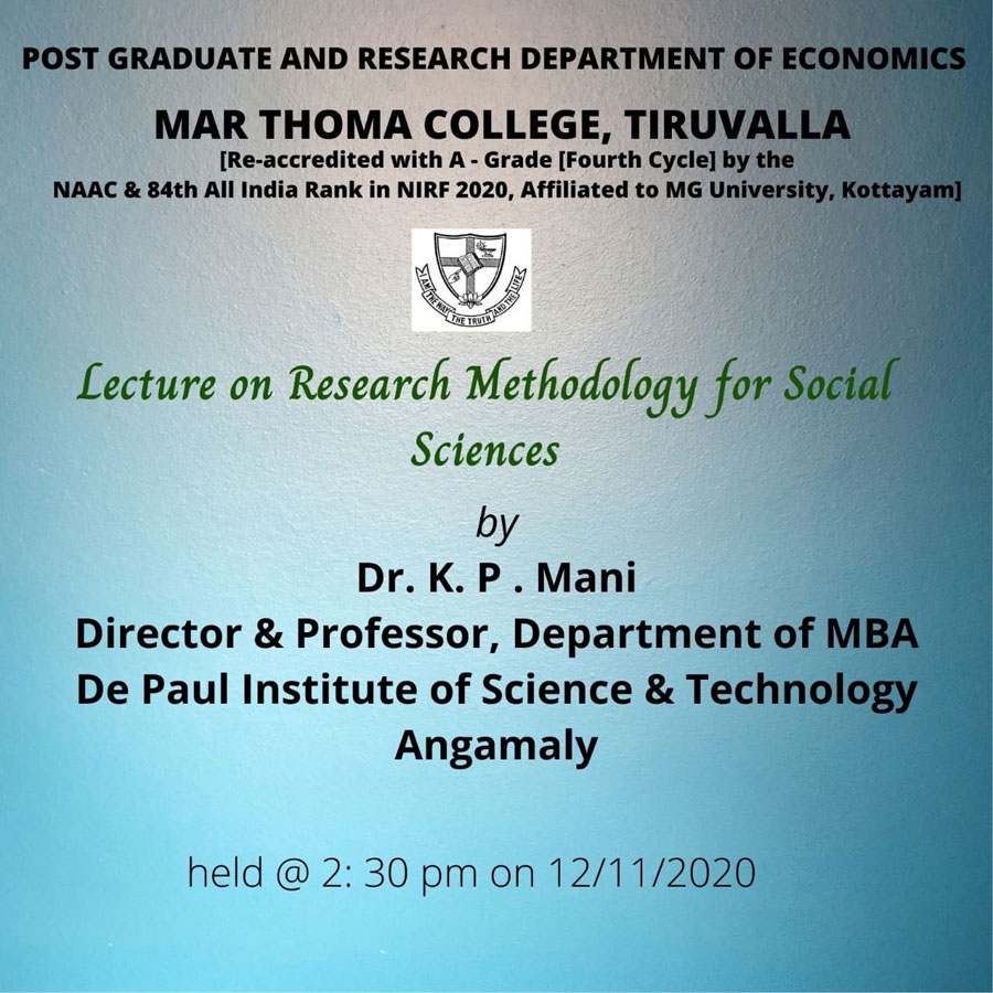 Research Methodology for Social Science Research