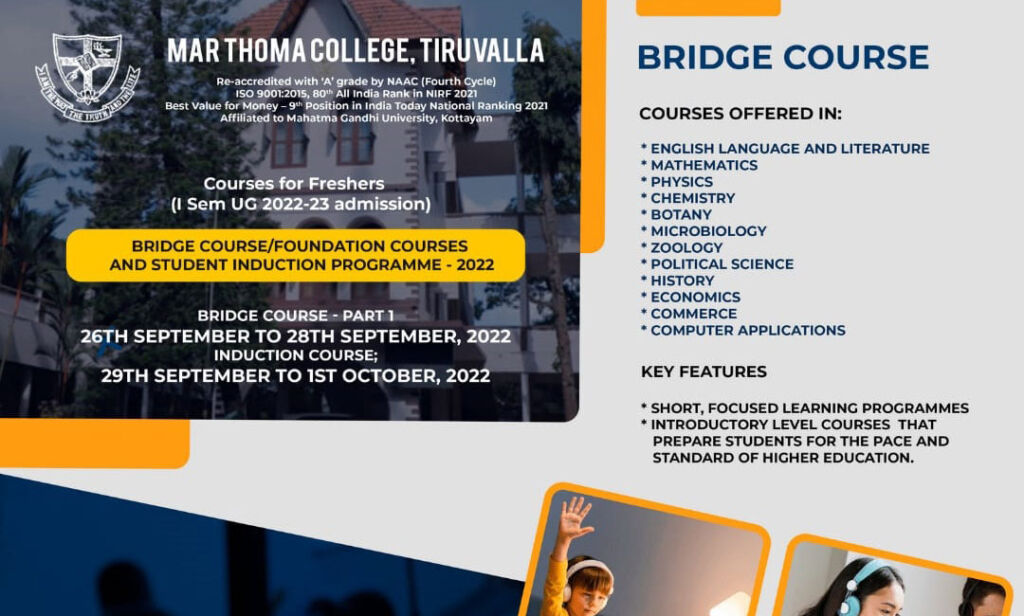 Bridge Course and Induction Course