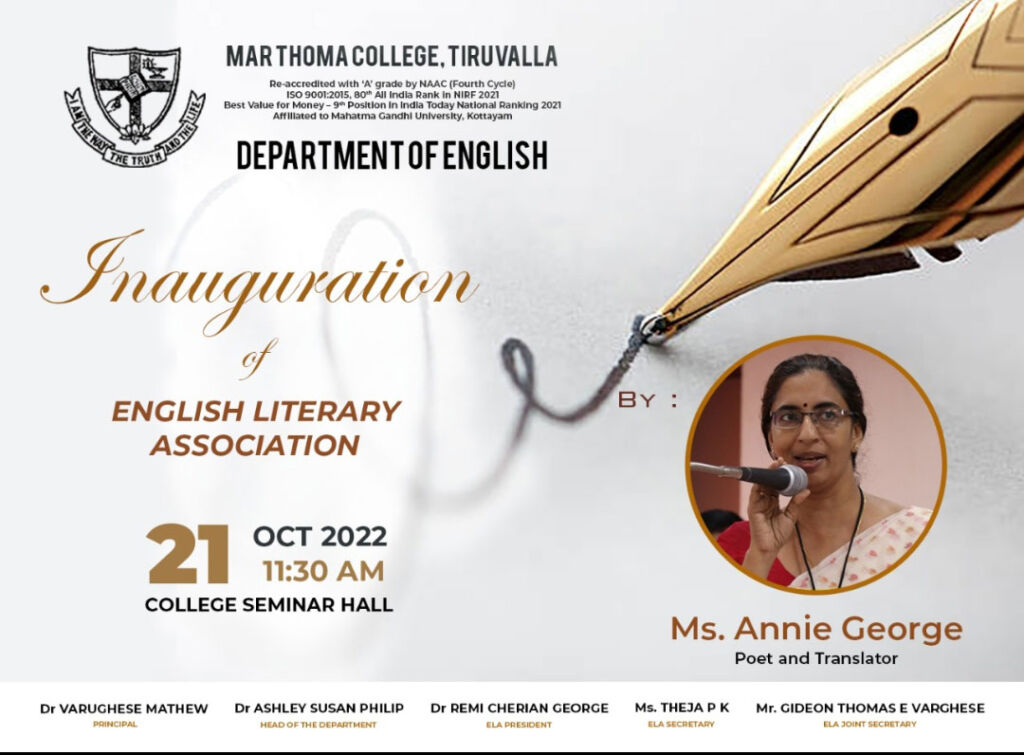 English Association Inauguration