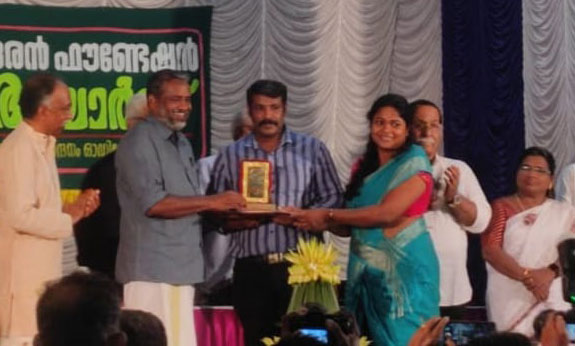 Mar Thoma College, Tiruvalla receives Akshayasree Award from P. Prasad, Minister for Agriculture Government of Kerala