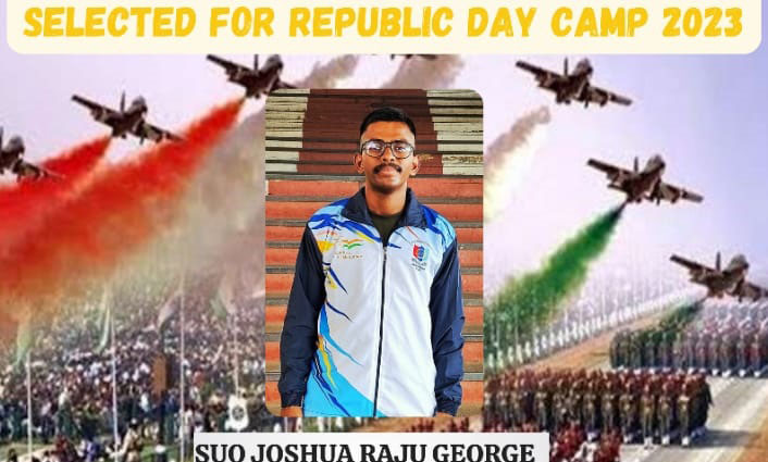 SUO.Joshua Raju selected Kerala & Lakshadweep NCC Directorate in this year’s National Republic day parade, Delhi