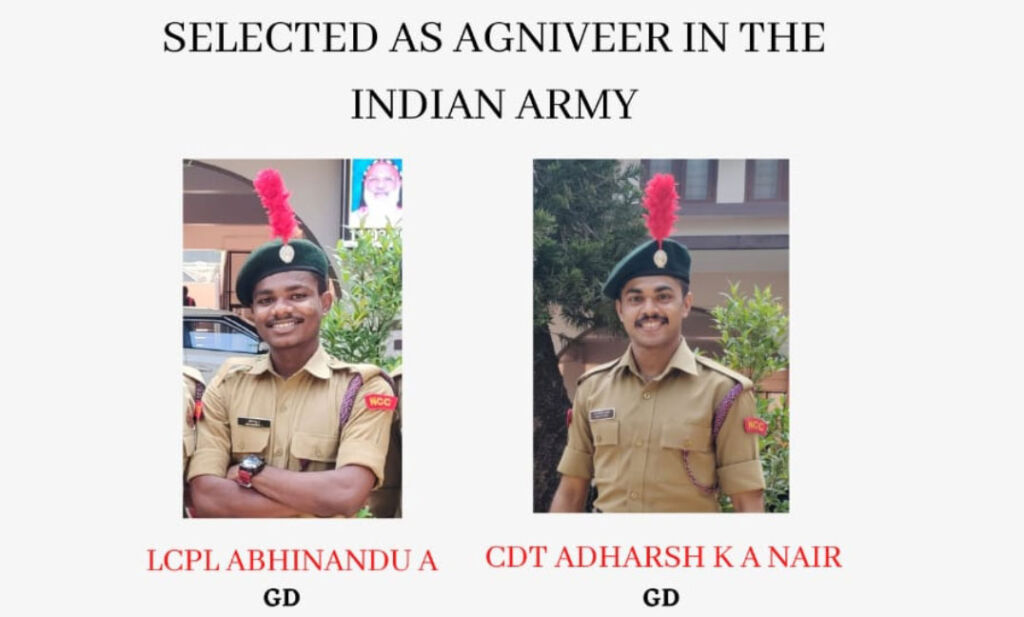 Selected as AGNIVEER in the Indian Army