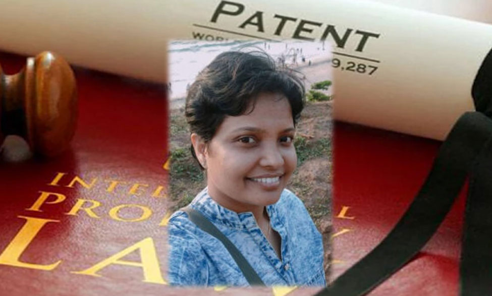 Patent (Intellectual Property India) granted to Dr. Josmin P. Jose, Dept.of Chemistry