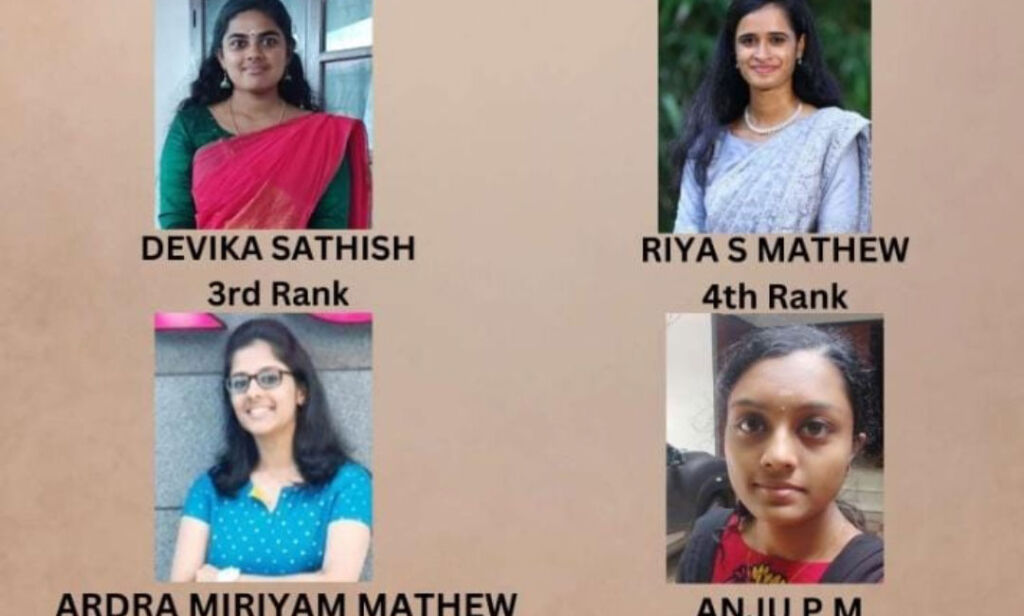 3rd, 4th, 6th and 7th Rank in M.Sc Analytical Chemistry