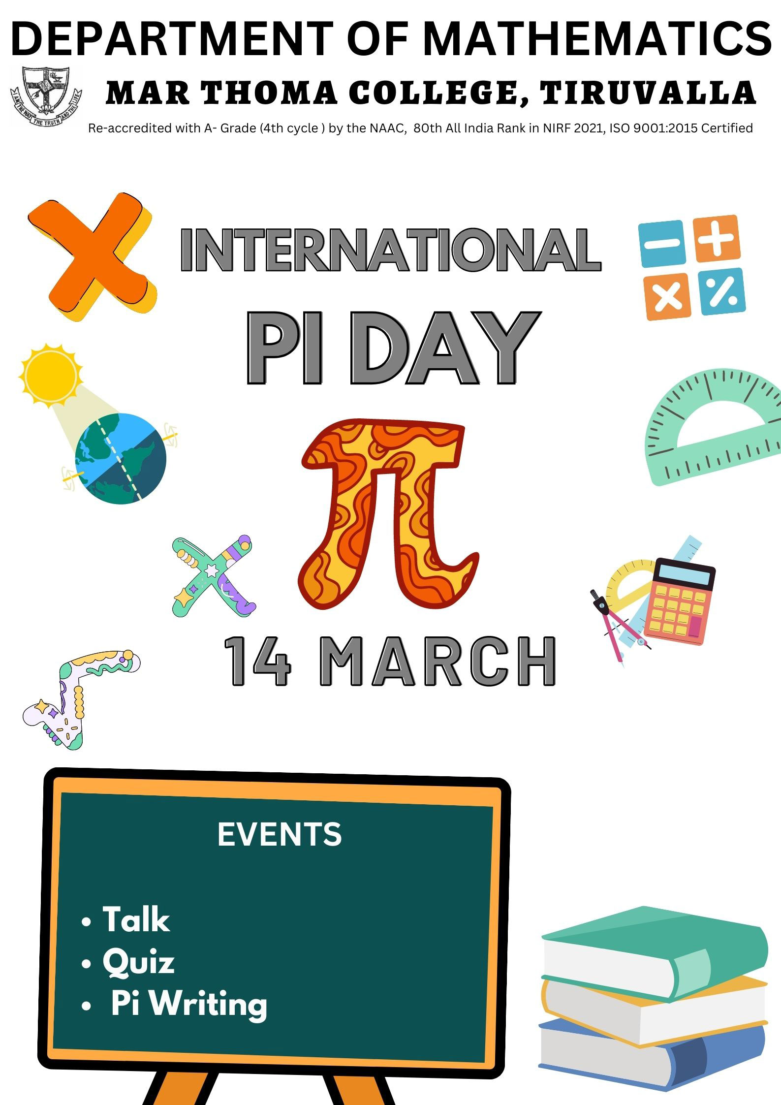 International PI Day Mar Thoma College, Tiruvalla