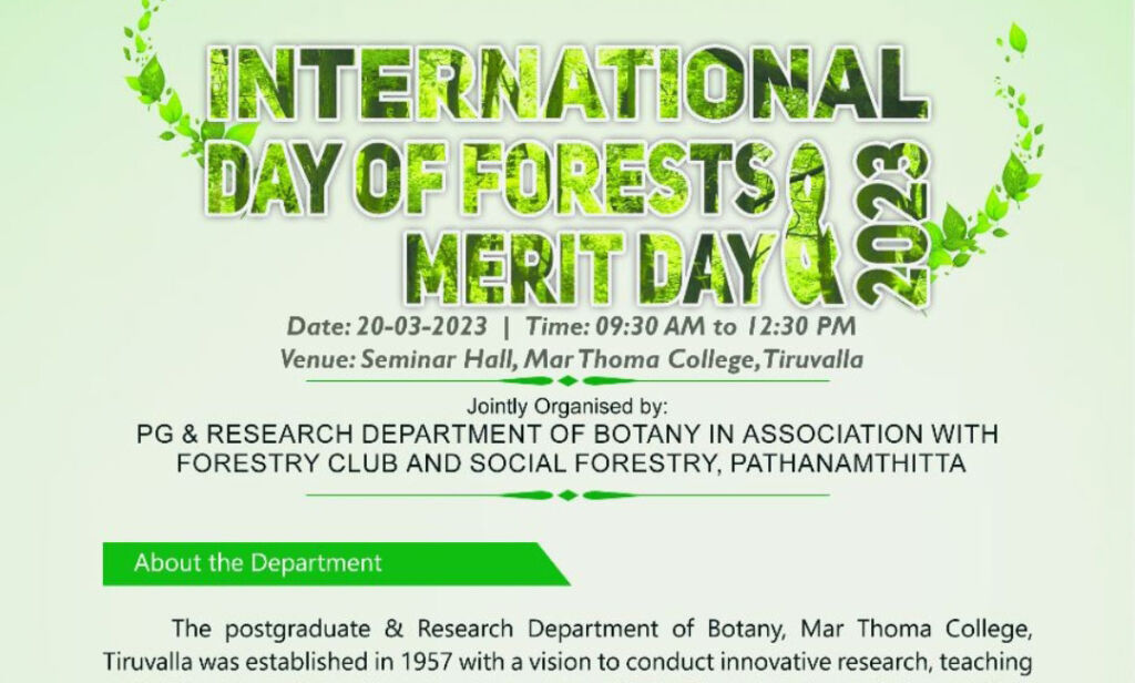 International Day of Forests and Merit Day