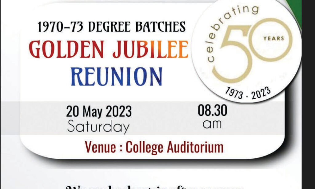 GOLDEN JUBILEE: Reunion