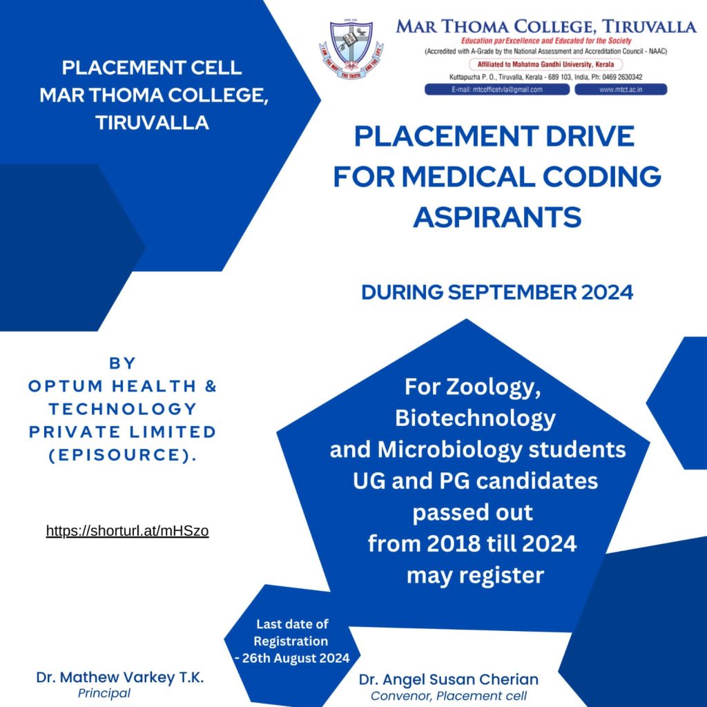 Registration for Placement Drive – Medical Coding