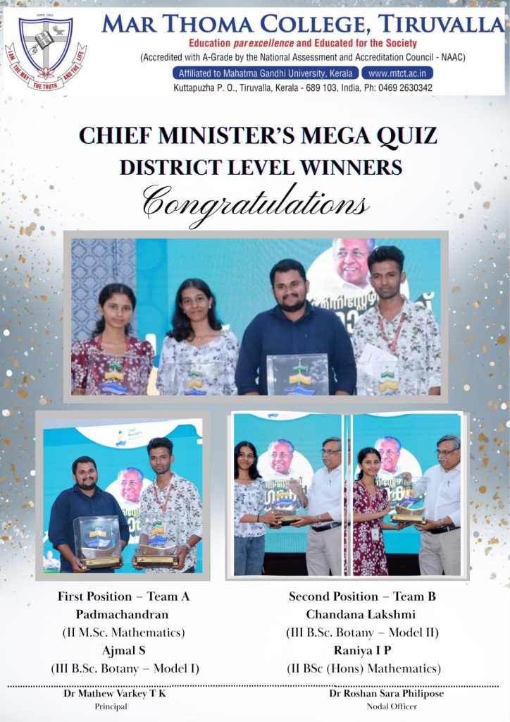 Chief Minister’s Mega Quiz (District Level)