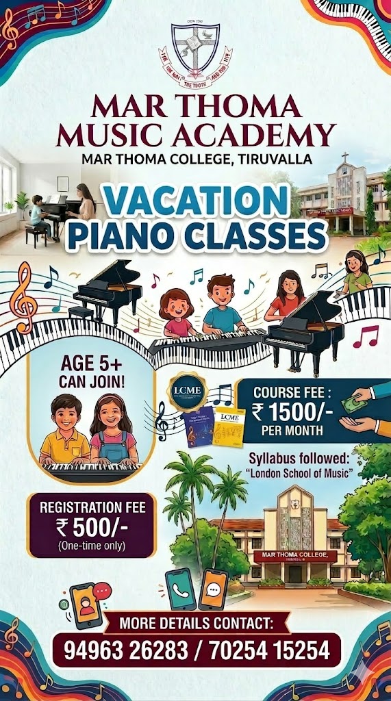Mar Thoma Music Academy – Piano classes Mar Thoma Music Academy – Piano classes